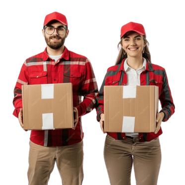 Man carrying delivery box for Amazon wholesale suppliers and wholesale distributors in USA