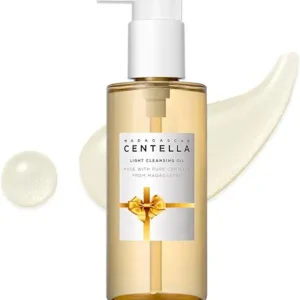 SKIN1004 Madagascar Centella Light Cleansing Oil 6.76 fl.oz, 200ml | Gentle Oil Cleanser for Face, Korean Facial Cleanser, Double Cleansing