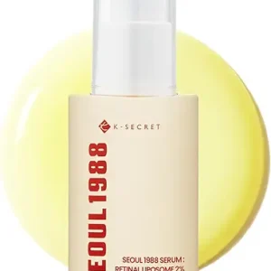 KSECRET SEOUL 1988 Serum : Retinal Liposome 2% + Black Ginseng, 30ml/1.01fl.oz | 58% Black Ginseng Extract | Retinal serum, Bakuchiol, VitaminC&3Peptides for Wrinkle Care | Korean Skincare | seoul1988
