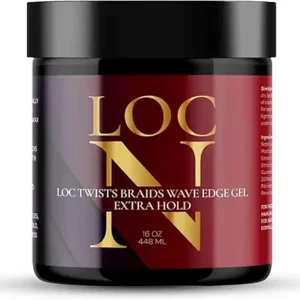 LOC N GEL LOC Twiзtз Braidз Wave Edge Gel 16 OZ. -Extra Hold-