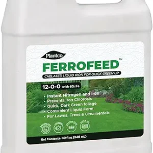 Grow More 0.2-0-0 EDDHA Iron Chelate for Greener Plants on Soils with pH of 7 or Above - 1lb of Water Soluble Chelated 6% Iron for Plant