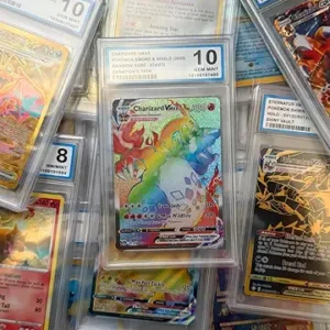 One Random PSA Graded and Authenticated Encased Pokemon Card (Perfect for Display)