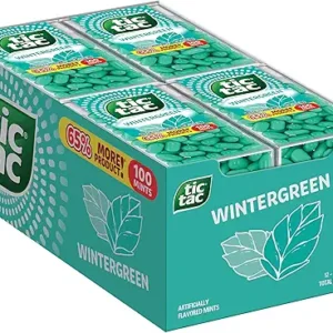 TIC TAC Box with 60 Mini Boxes (Mint, Orange, Spearmint, Peach and Passion fruit) 234g by Tic Tac