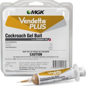 MGK Vendetta® Plus Cockroach Gel Bait | Odorless German Roach Killer That Fits Standard Bait Guns | German Cockroach Killer | Indoor Home, Commercial, Industrial Use | 4 x 30 Gram Tubes