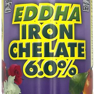 Grow More 0.2-0-0 EDDHA Iron Chelate for Greener Plants on Soils with pH of 7 or Above - 1lb of Water Soluble Chelated 6% Iron for Plant