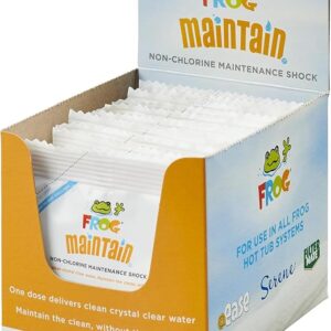 FROG Maintain for Hot Tubs - Non-Chlorine Shock for use with All Hot Tub FROG Sanitizing Systems - Single Dose Packets for Easy Hot Tub Maintenance & Treatment - 12 Pack
