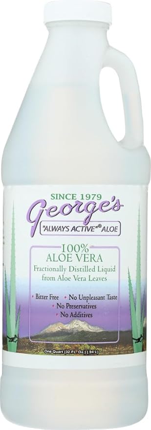 George's Aloe Vera, 100% Aloe Vera Liquid, 32 fl oz (.94 l)