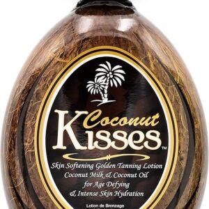 Ed Hardy Coconut Kisses Golden Tanning Lotion Cruelty Free, Gluten Free, Mineral Oil Free, DHA Free for All skin type, 13.5oz