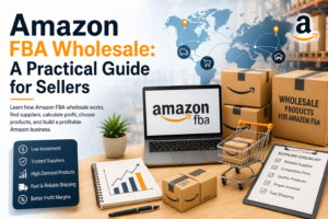 Amazon FBA wholesale practical guide with wholesale products, suppliers, inventory, and fulfillment