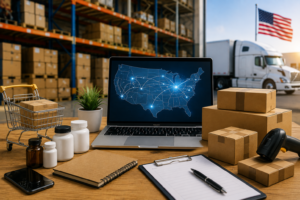 Amazon FBA wholesale suppliers in the USA with warehouse inventory, shipping and fulfillment logistics